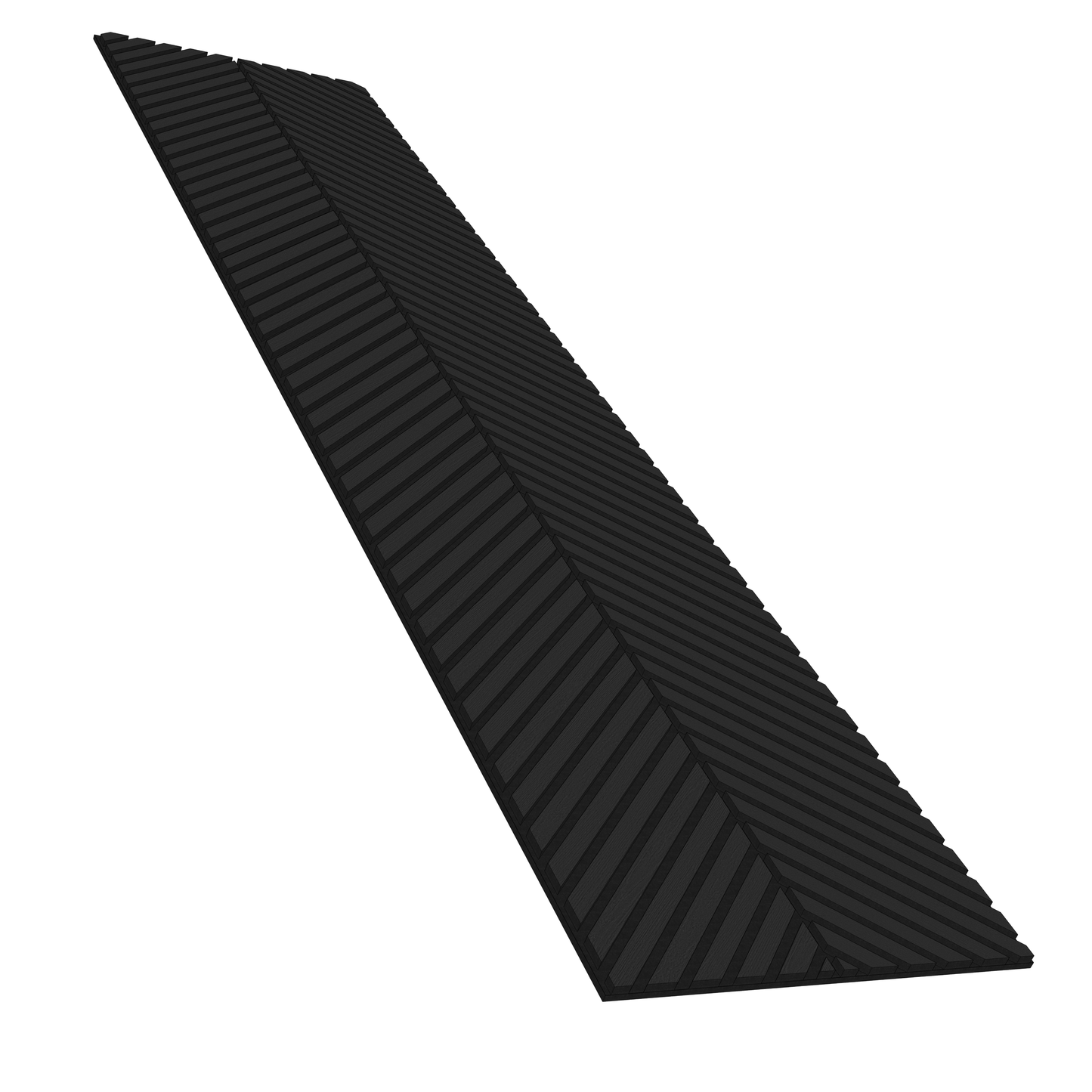 Wall Panelling  -  Slim Herringbone Acoustic Panel - Black Oak  -  60418250