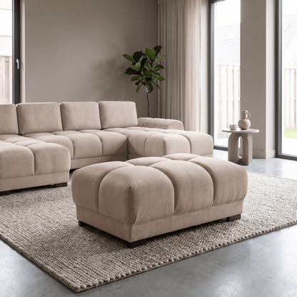 Furniture  -  Baltimore Footstool - Mocha (Special Order)  -  60450817