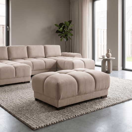 Furniture  -  Baltimore Footstool - Mocha (Special Order)  -  60450817