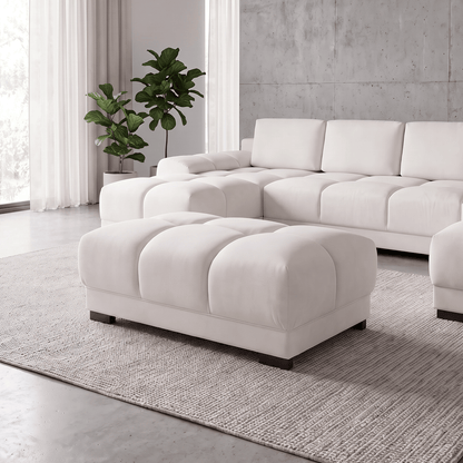 Furniture  -  Baltimore Footstool - Cream (Special Order)  -  60450818