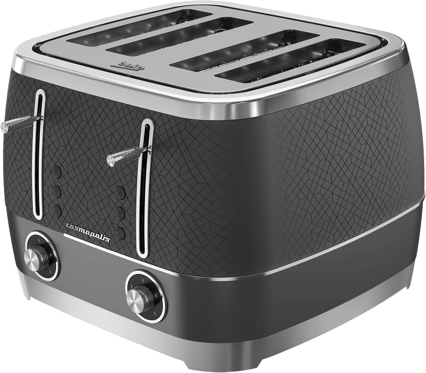 Kitchenware  -  Beko 4 Slice Toaster - Grey & Chrome  -  60005233