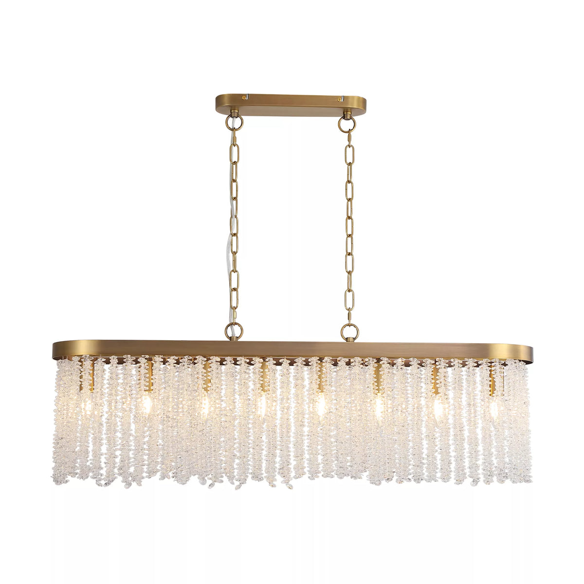 Bella 8 Light Oval Diner Bar Pendant Ceiling Light - Bronze