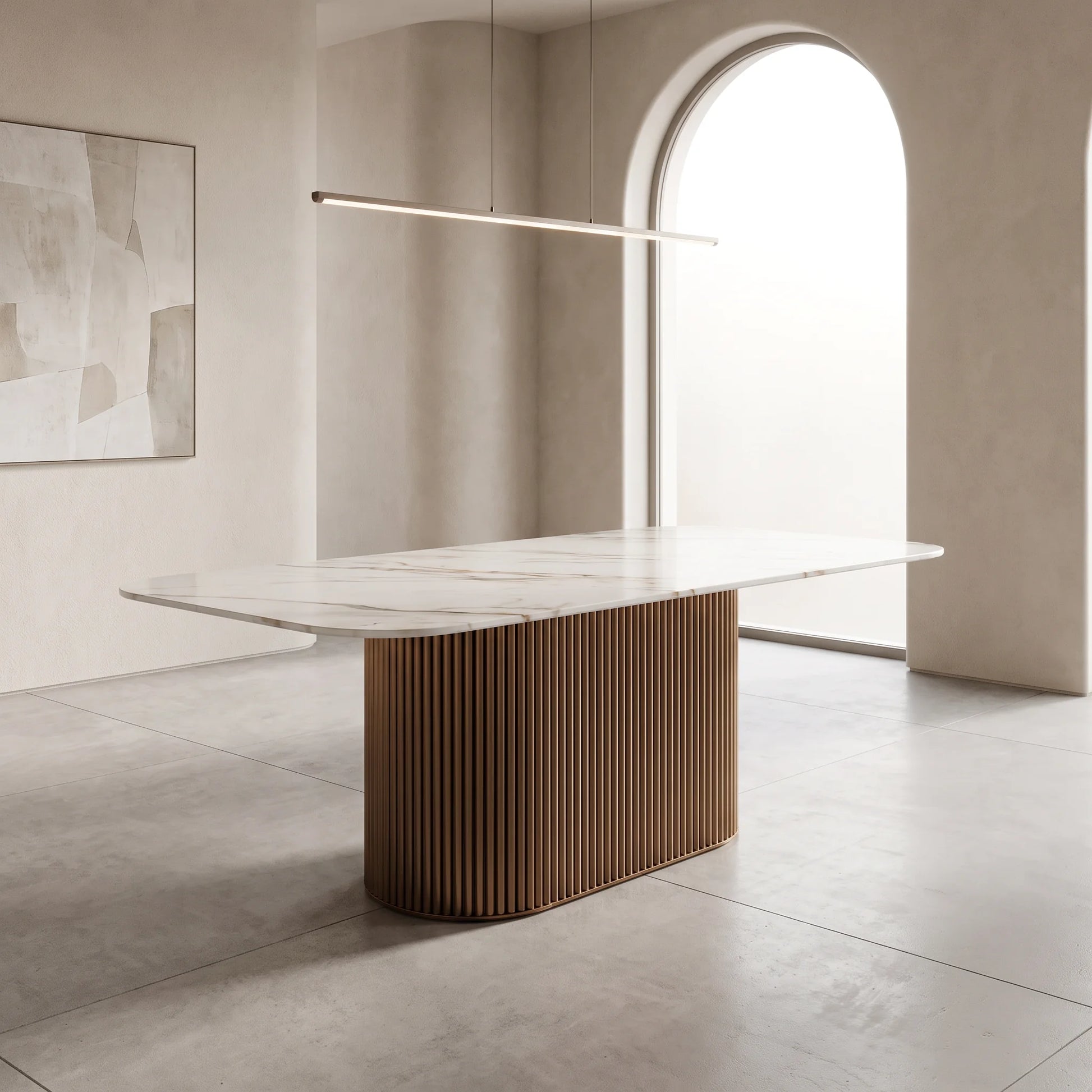 Active  -  FOSHAN BELLANO 200CM DINING TABLE - BRONZE (1829#)  -  60487314