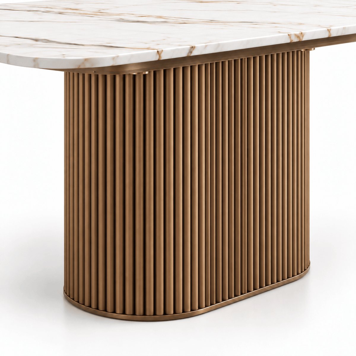 Active  -  Bellano 200cm Dining Table - Bronze  -  60487314