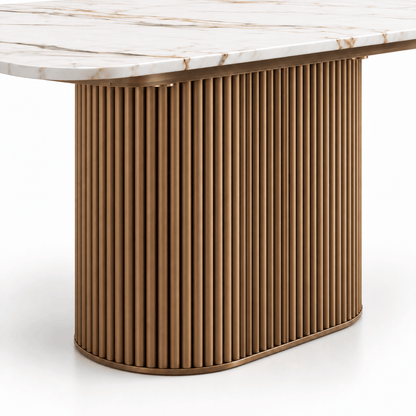 Active  -  Bellano 200cm Dining Table - Bronze  -  60487314