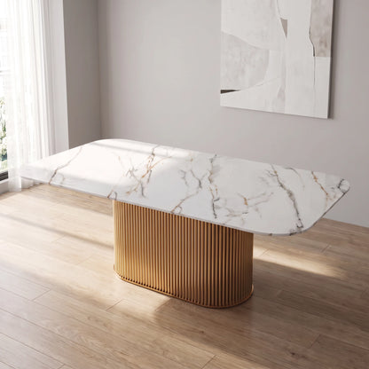 Active  -  Bellano 200cm Dining Table - Gold  -  60487313