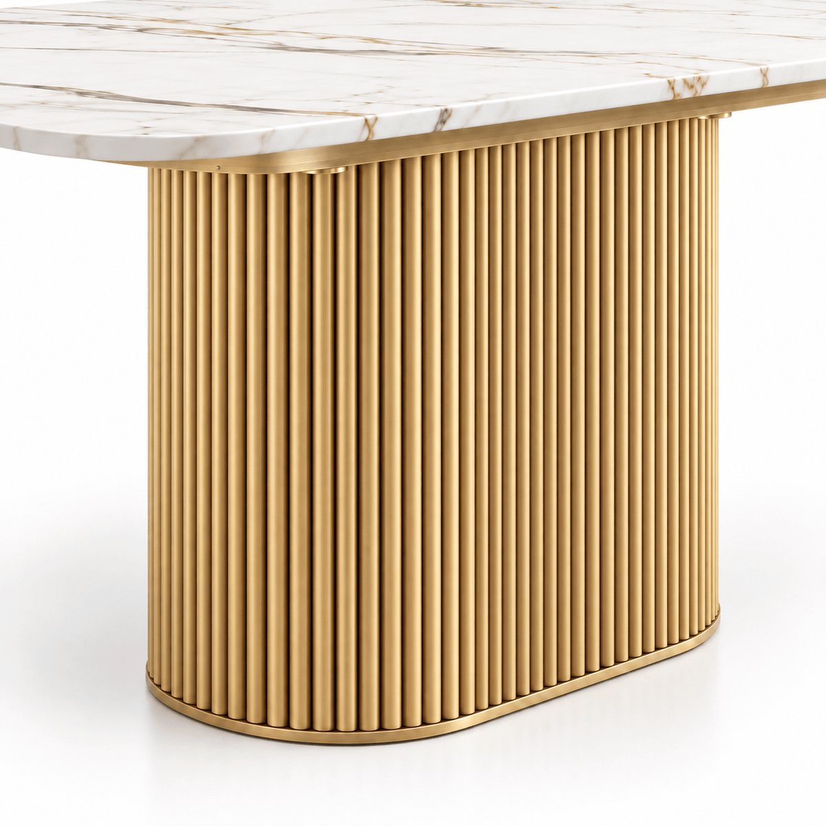 Active  -  Bellano 200cm Dining Table - Gold  -  60487313