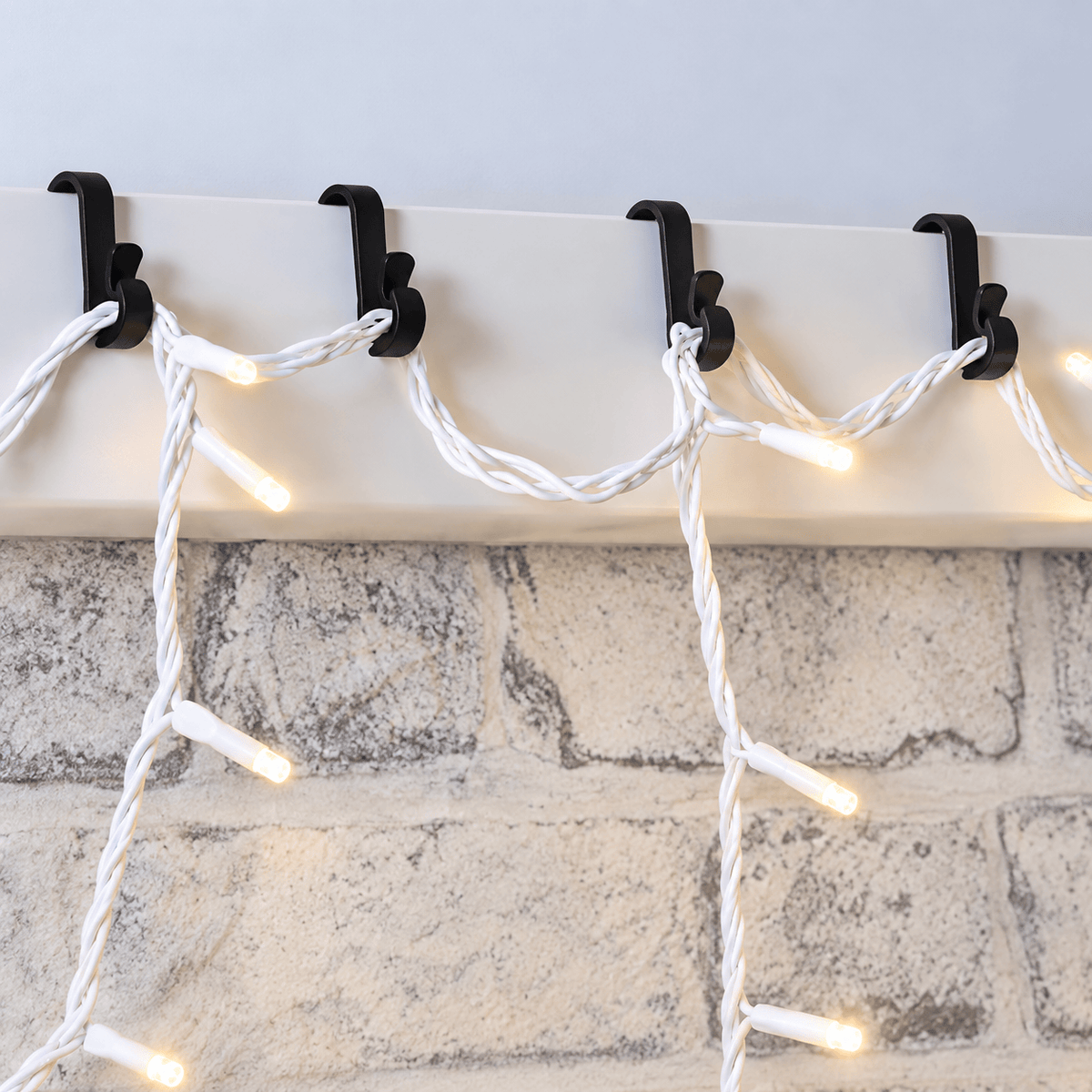 Christmas  -  Festive Small Gutter Hooks – Black – Pack of 24  -  60487871