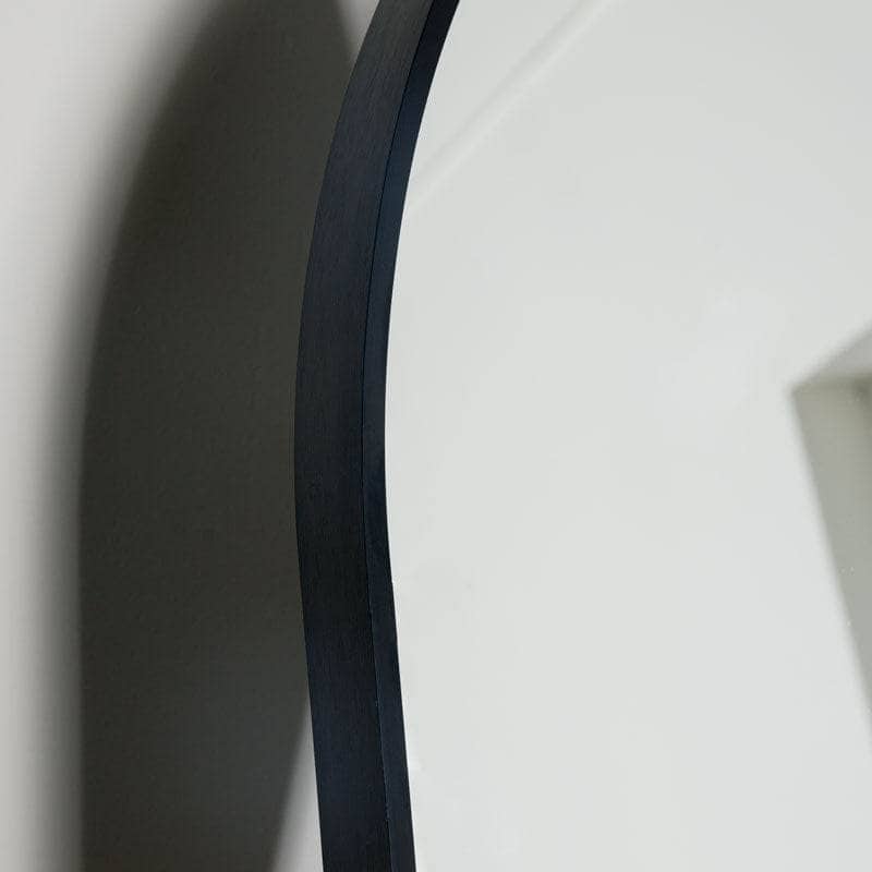 Mirrors  -  Black Arched Top Mirror - 56 x 163cm  -  60008274