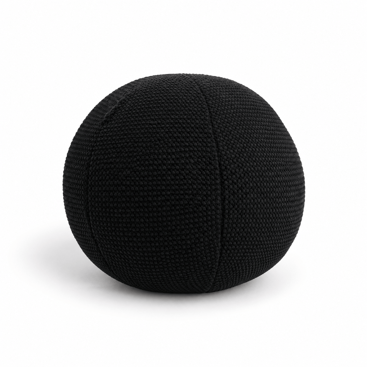 Black Ball Cushion 30cm black spherical textured scatter cushion