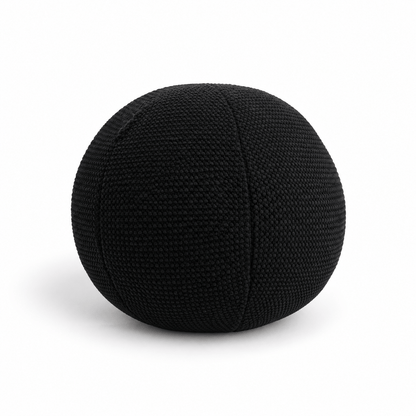 Black Ball Cushion 30cm black spherical textured scatter cushion