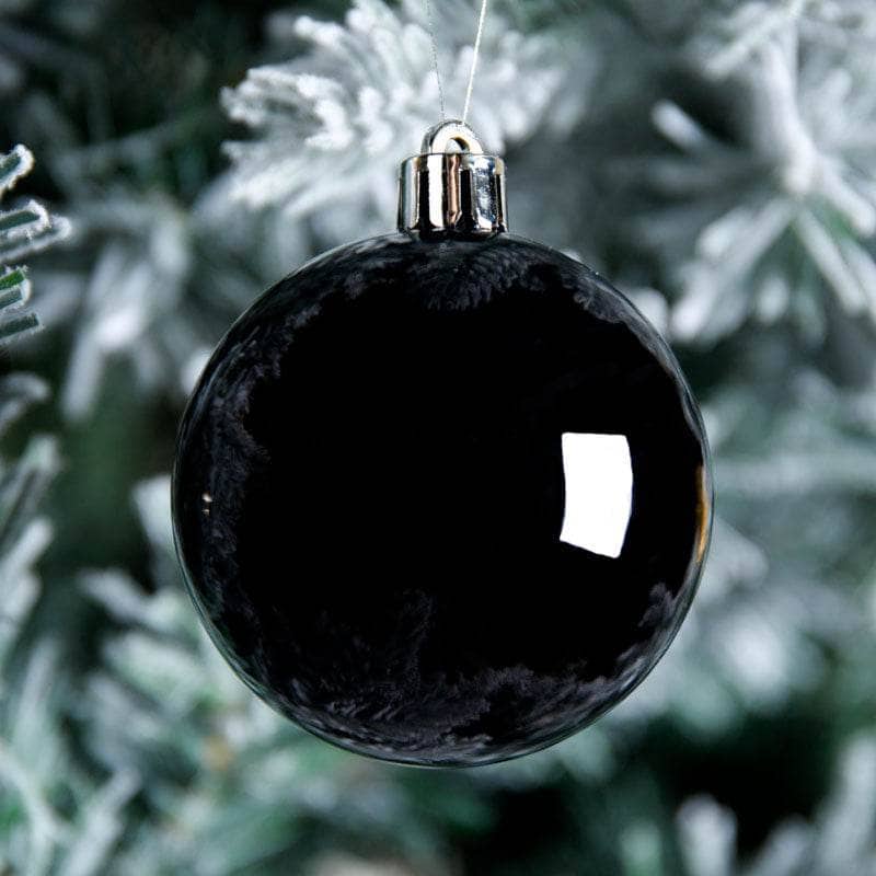 Christmas  -  Black Christmas Baubles - 10 Pack  -  60008521