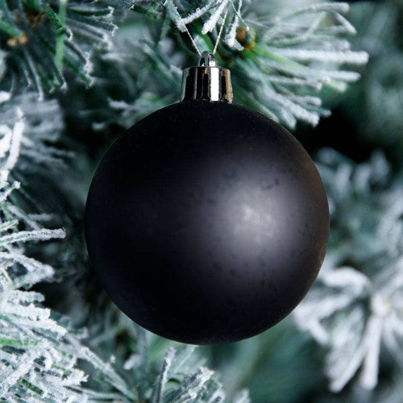 Christmas  -  Black Christmas Baubles - 10 Pack  -  60008521