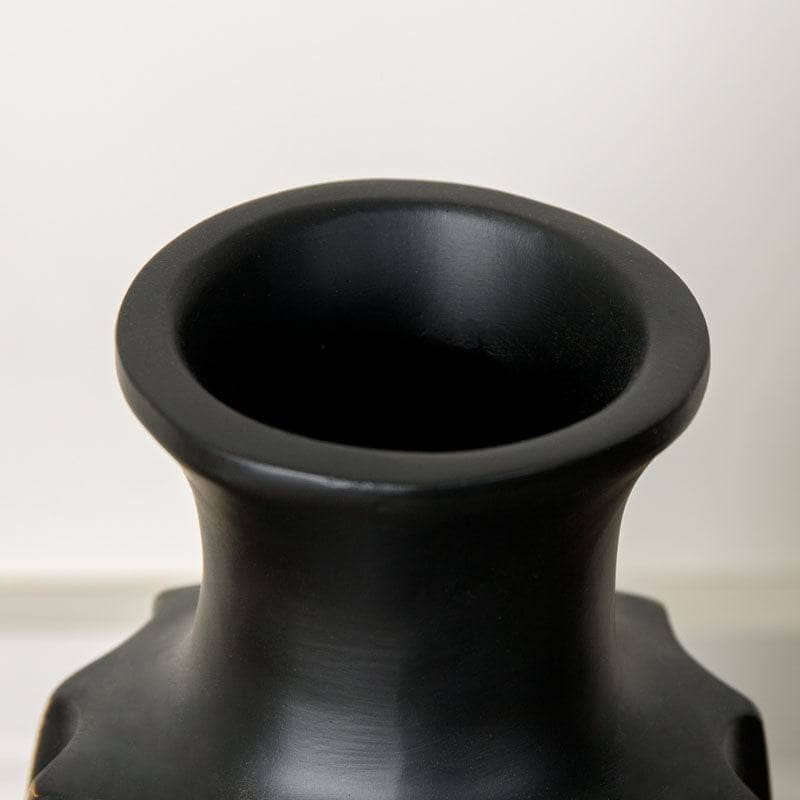 Black & Gold Striped Vase - 35.5cm  -  60008145