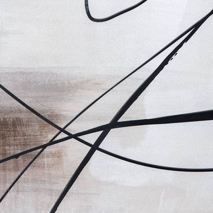Pictures - Black Painting On Canvas Trio -  60008252