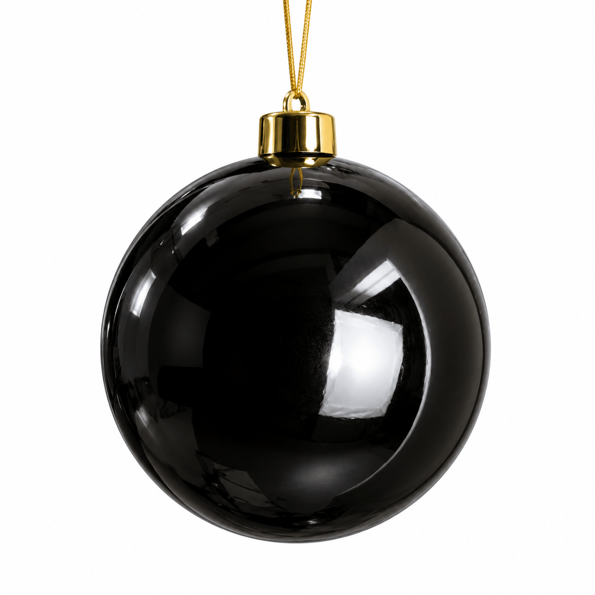 Christmas  -  Black Shiny XL Bauble - 25cm  -  60011123