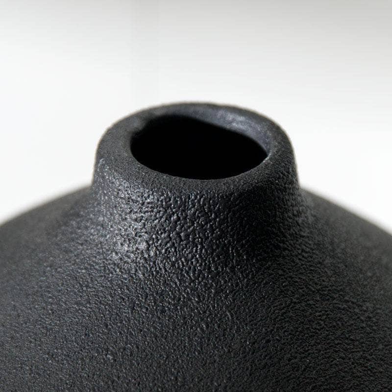 Homeware  -  Black Striped Porcelain Vase - 31cm  -  60008365