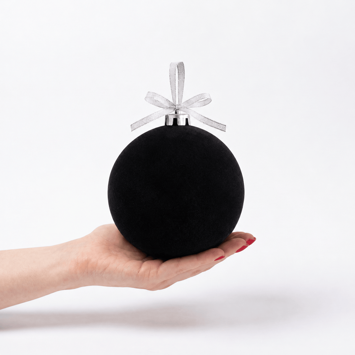 Christmas  -  Black Velvet Bauble - 15cm  -  60486229