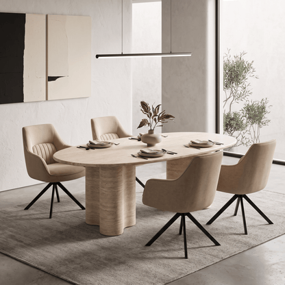 Furniture  -  Boston 2m Dining Table & 4 Amy Dining Chairs  - 