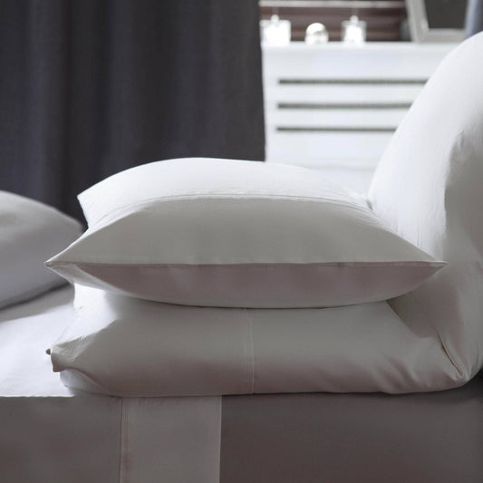 Homeware  -  Brushed Cotton Pillowcase Pair - White  -  60009876