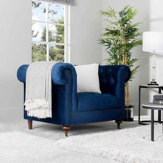 Furniture  -  Buckingham Armchair - Blue  -  60009274