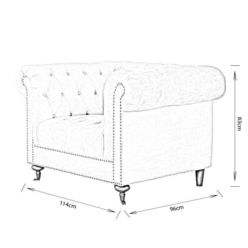 Furniture -  Buckingham Armchair - Taupe  -  60009277