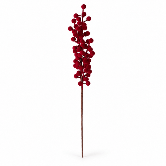Christmas  -  Burgundy Branch with Berries - 60cm  -  60487822