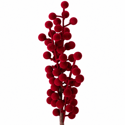 Christmas  -  Burgundy Branch with Berries - 60cm  -  60487822