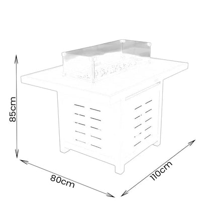 Gardening  -  Cadence Corner Firepit Set - Natural  -  60485948
