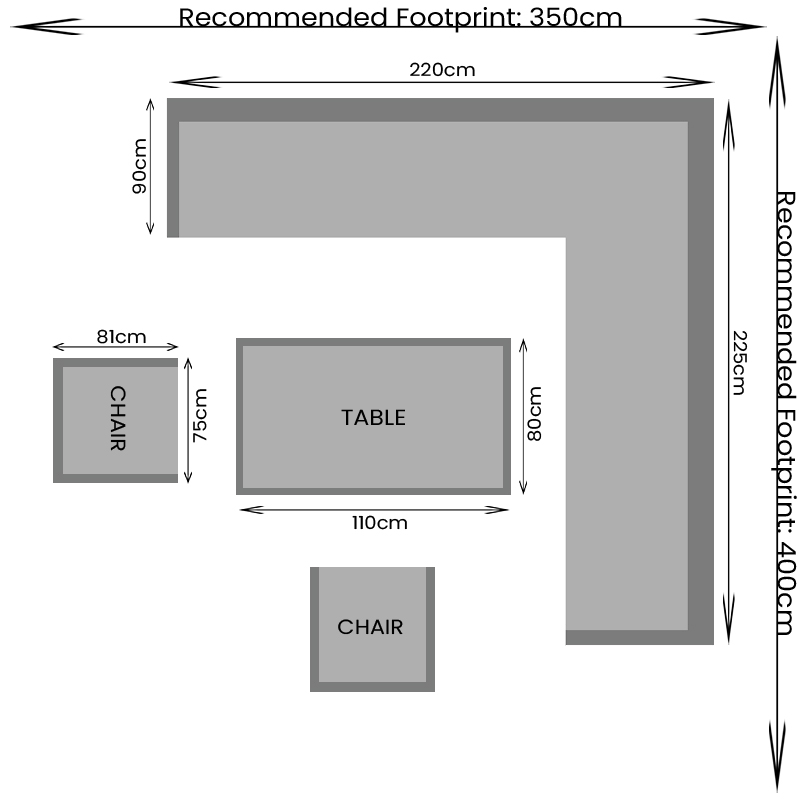 Gardening  -  Cadence Rise & Fall Corner Set - Natural  -  60485949