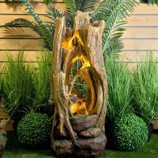 Gardening  -  Cannock Tree Trunk Water Feature  -  60008994