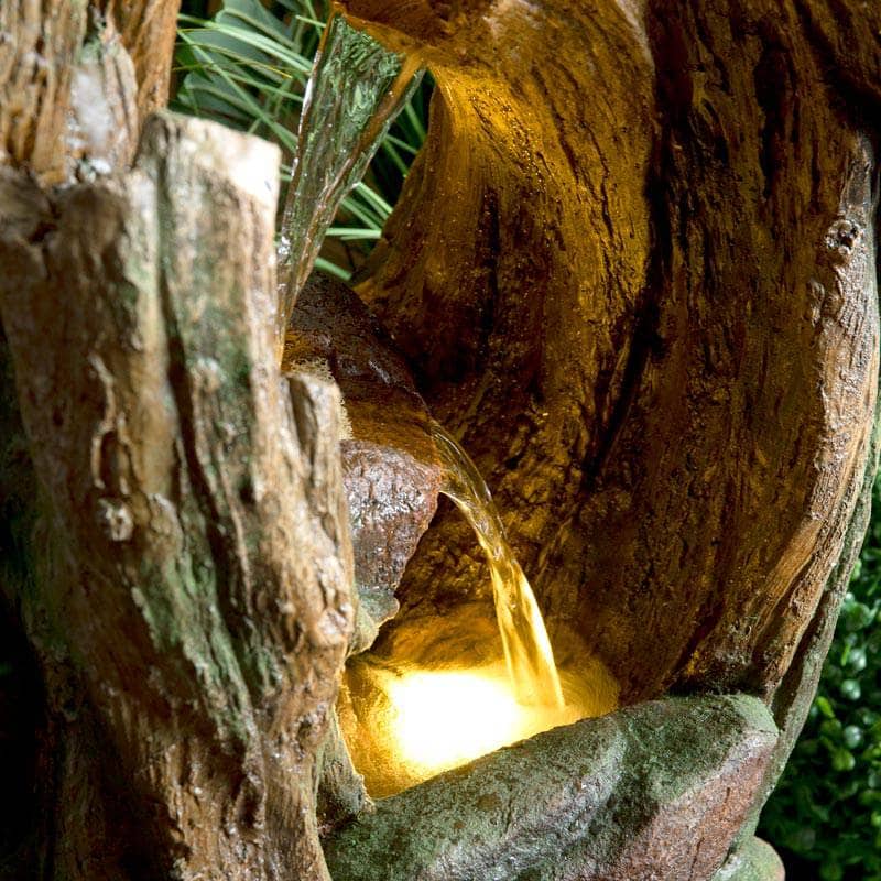 Gardening  -  Cannock Tree Trunk Water Feature  -  60008994