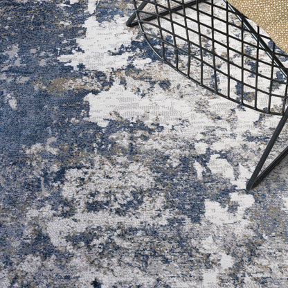 Rugs  -  Canyon Blue Abstract Rug - Multiple Sizes  - 