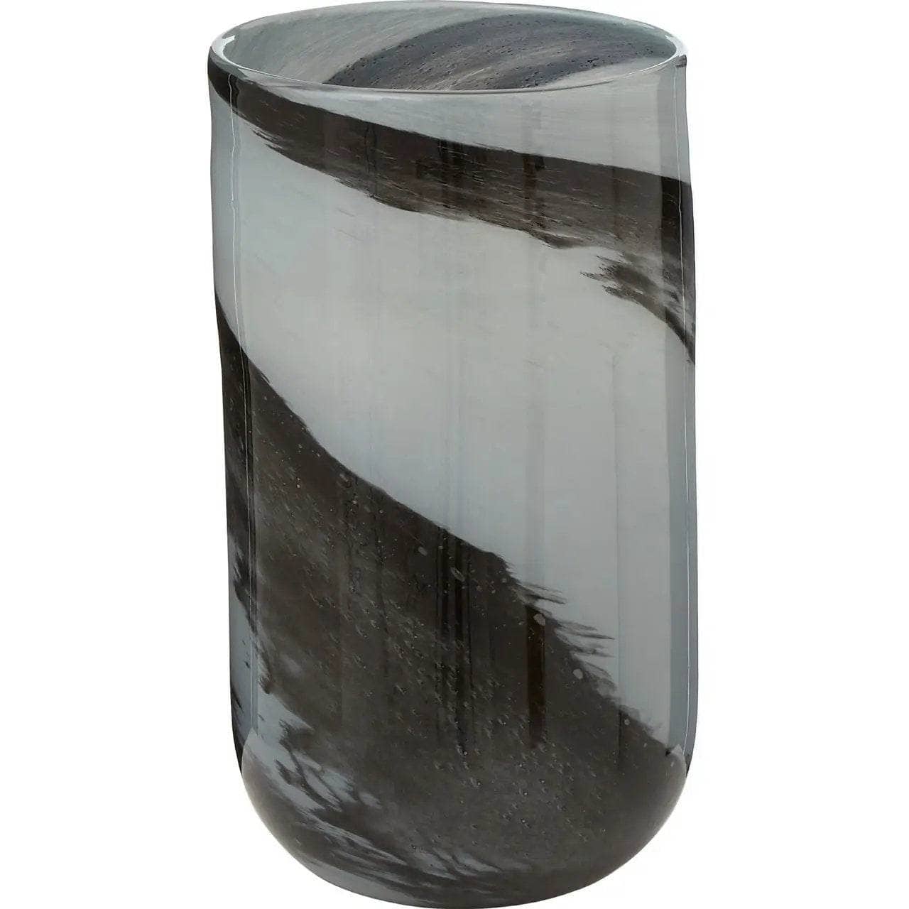 Homeware  -  Carra Small Brushstroke Vase - Black & Grey  -  60003489