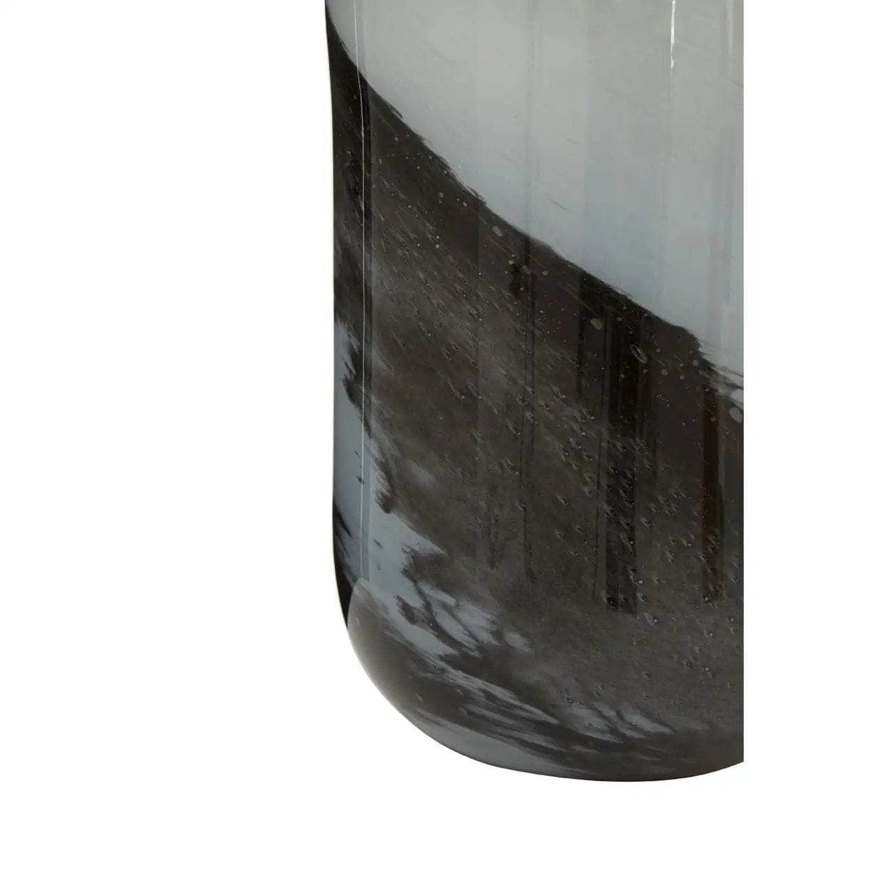 Homeware  -  Carra Small Brushstroke Vase - Black & Grey  -  60003489