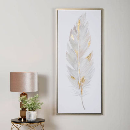 Pictures  -  Champagne Feather Framed Canvas  -  60008251