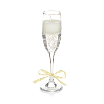 Christmas  -  Champagne Glass Gel Candle - 22cm  -  60487758