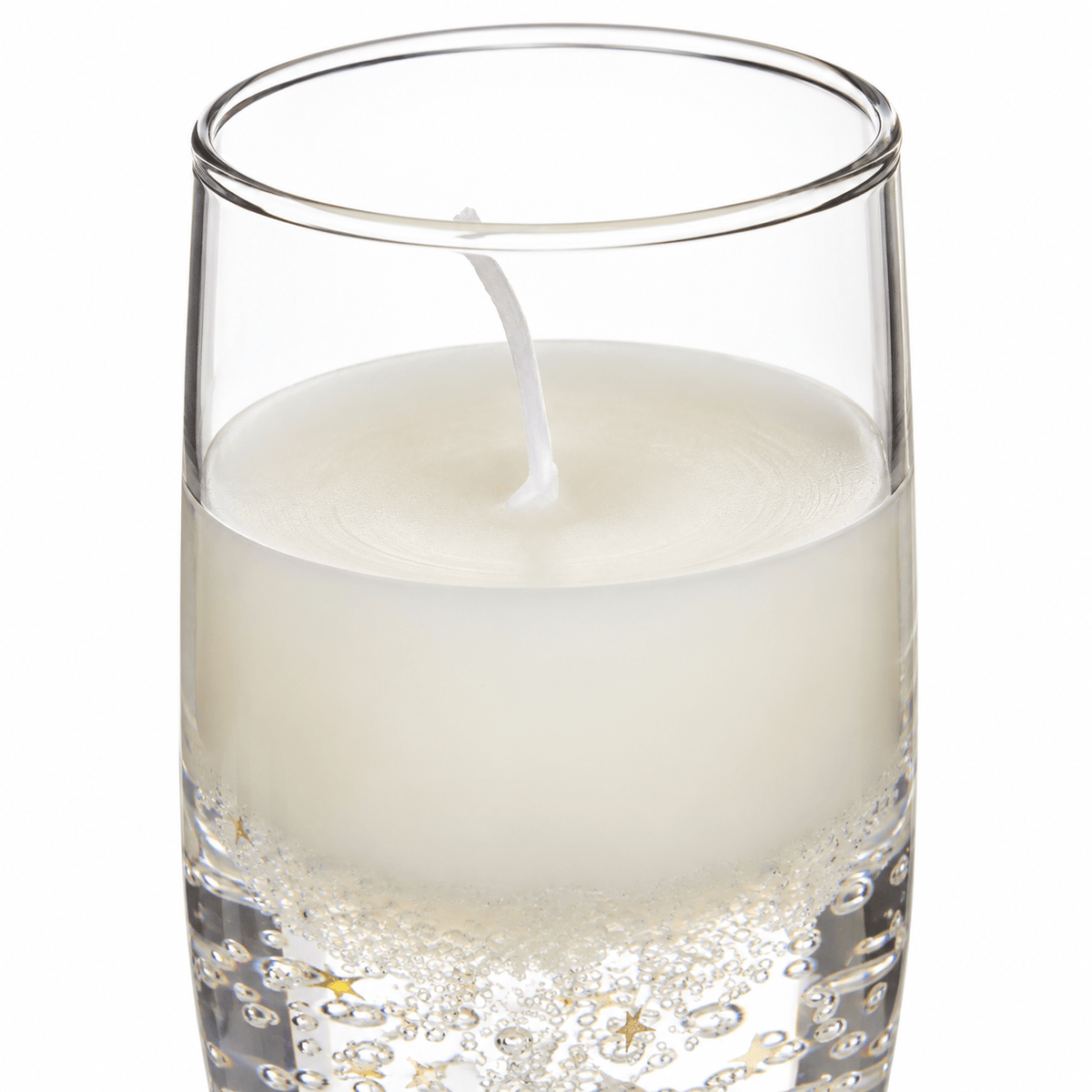 Christmas  -  Champagne Glass Gel Candle - 22cm  -  60487758