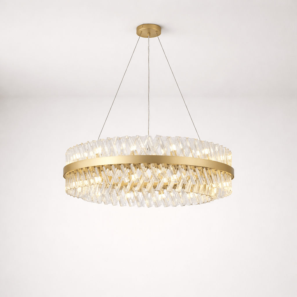 Lights  -  Dresden P004-24GO 24 Light Pendant Ceiling Light - Gold & Clear Glass  -  60485721