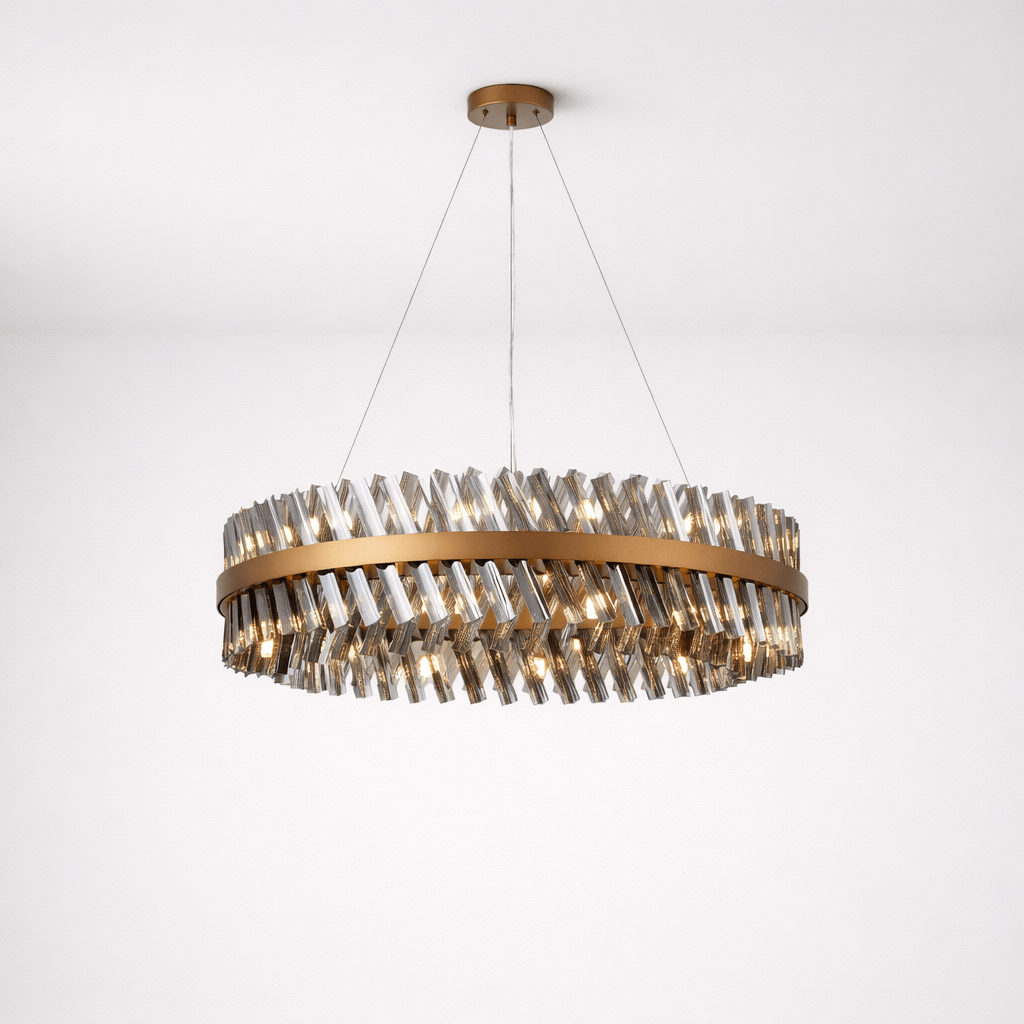 Lights  -  Dresden P004-24BR 24 Light Pendant Ceiling Light - Bronze & Smoked Glass  -  60485720