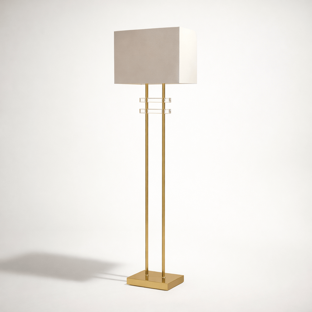 Lights  -  U.A FL24322 Floor Lamp 160cm - Gold & Acrylic  -  60484445
