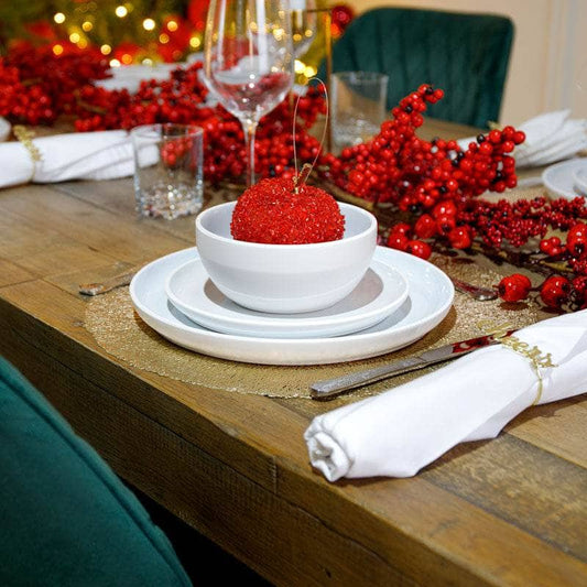 Christmas  -  Gold Round Placemat - 38cm  -  60008483