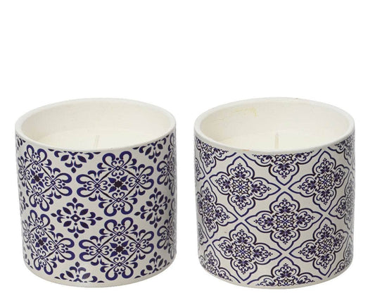 Gardening  -  Citronella Ceramic Pot Candle - Assorted  -  60009600