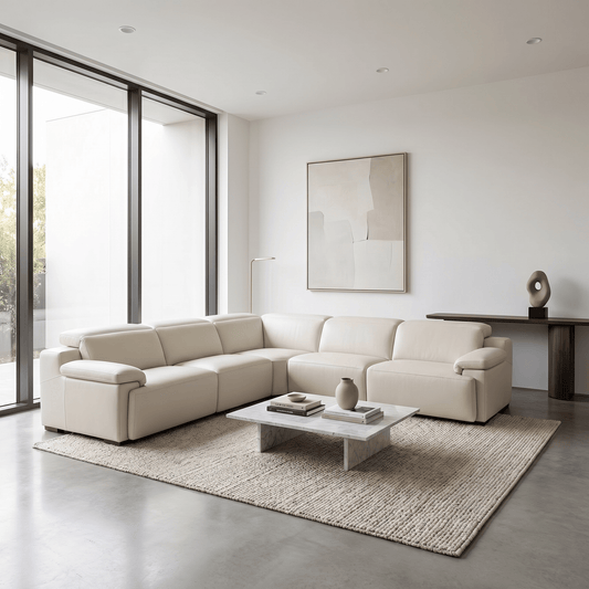 Furniture  -  Pisa Corner Sofa - Cream  -  60485915