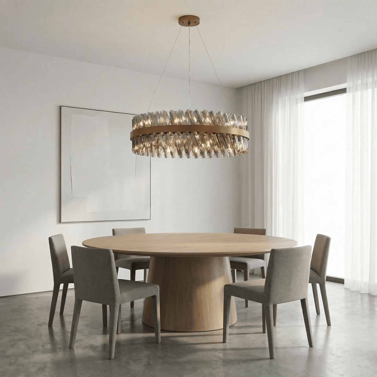 Lights  -  Dresden P004-24BR 24 Light Pendant Ceiling Light - Bronze & Smoked Glass  -  60485720