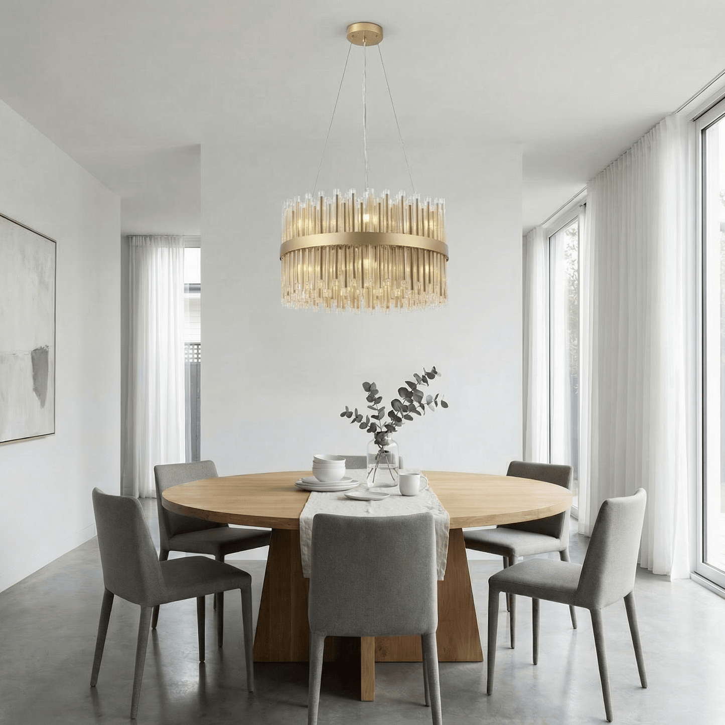 Lights  -  Essen P002-14GO 14 Light Pendant Ceiling Light - Gold  -  60485704