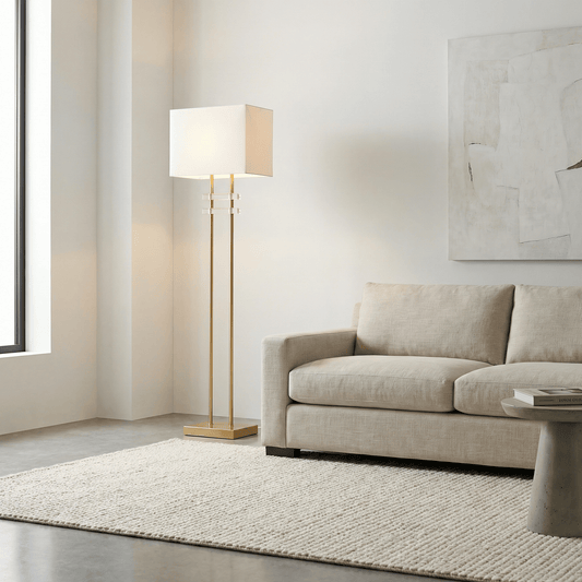 Lights  -  U.A FL24322 Floor Lamp 160cm - Gold & Acrylic  -  60484445