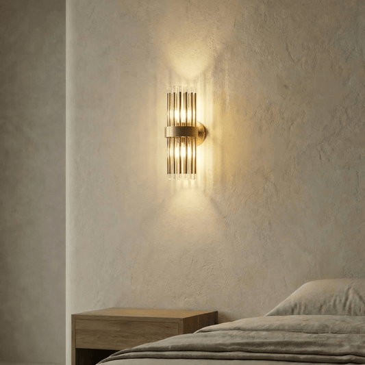 Lights  -  Bremen W002-2GO 2 Light Wall Light - Gold & Clear Glass  -  60485710
