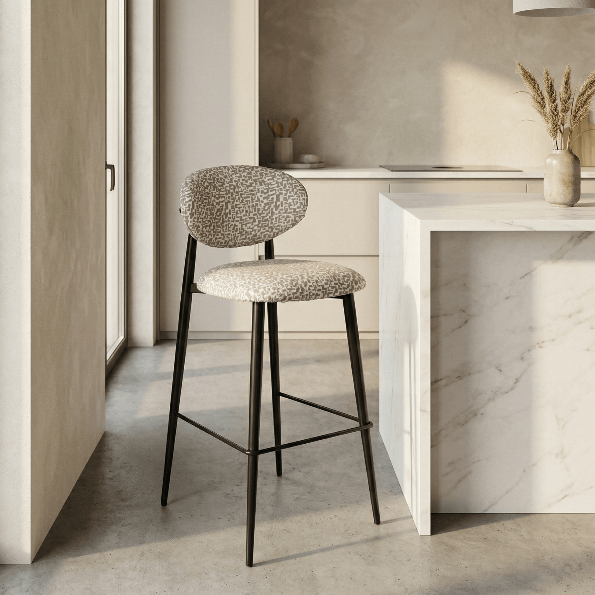 Furniture  -  Richmond Dantes Barstool - Natural  -  60485225