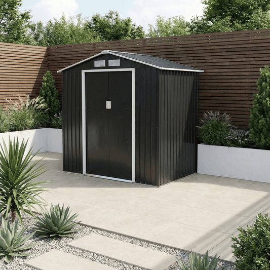 Gardening  -  ZJ Metal Shed - 213cm x 131cm x 205cm  -  60485628